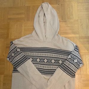 Beige long sleeve with hood